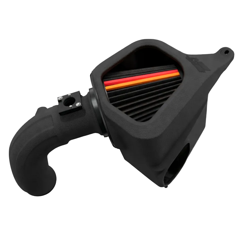 K&N NextGen Dryflow cold air intake full view black HDPE tube