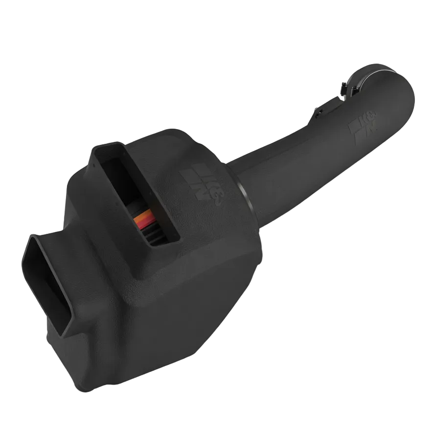 K&N NextGen Dryflow cold air intake full view black HDPE tube