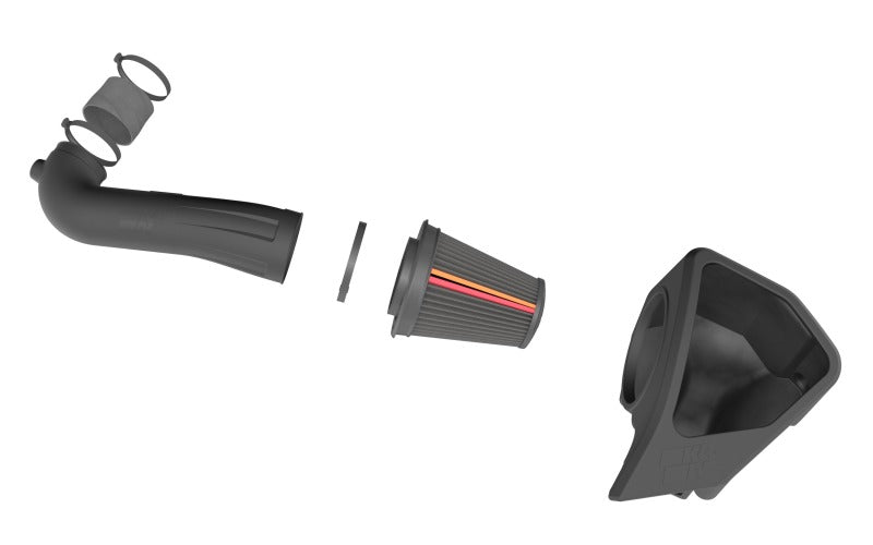 K&N 50-3110D complete cold air intake system components