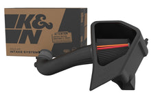 Load image into Gallery viewer, K&amp;N intake tube and heat shield in Silverado 1500 V8 engine bay