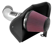 Load image into Gallery viewer, K&amp;N 77-1567KS polished intake installed in Jeep Grand Cherokee SRT 6.4L