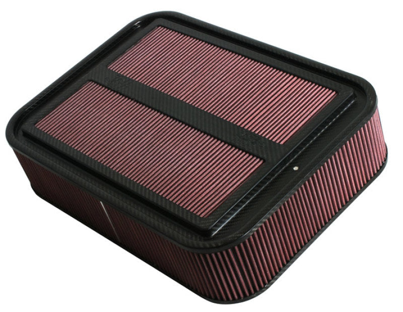 K&N Custom Racing Assembly Carbon Fiber 4in Air Box w/o Base - Large K&N Engineering KNN100-8591