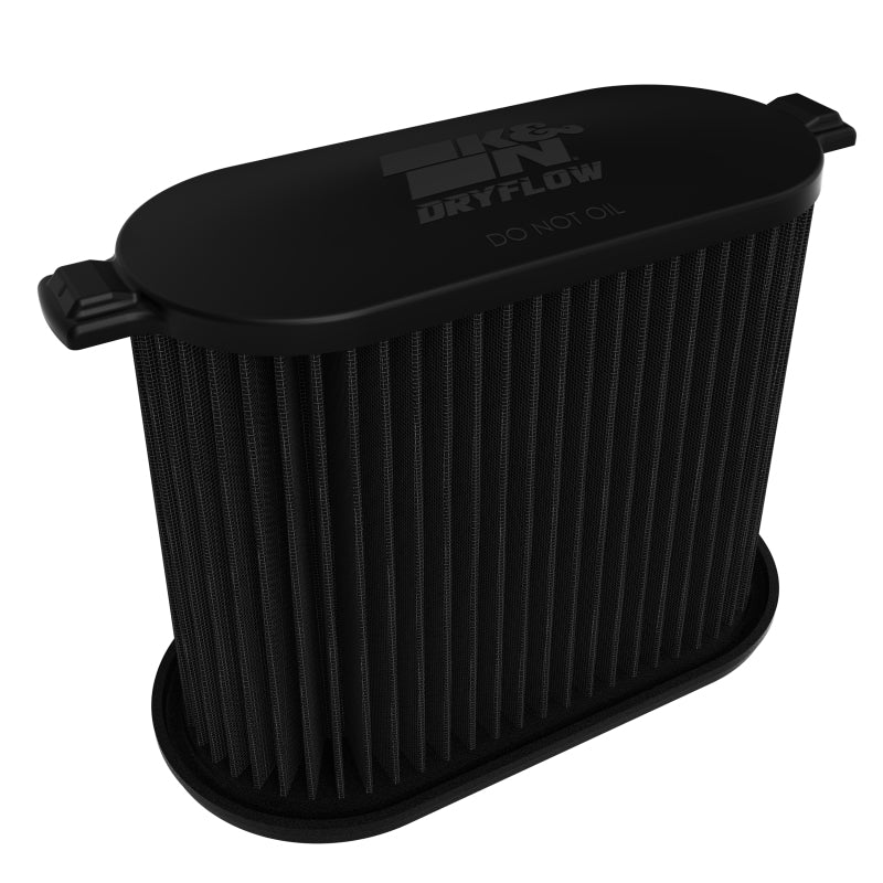 K&N Dryflow diesel air filter full view black synthetic media