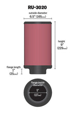 Load image into Gallery viewer, K&amp;N Filter 2 1/4inch 10 Degree Flange 16 1/4inch x 4inch - 4 1/2inch Height K&amp;N Engineering KNNRU-3020