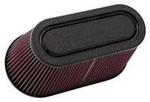 Load image into Gallery viewer, K&amp;N Filter Univ Air Filter Carb Fib T/B 3-1/2in FLG OD / 12x6in B / 9-15/16x3-15/16in T / 6in H K&amp;N Engineering KNNRP-5182
