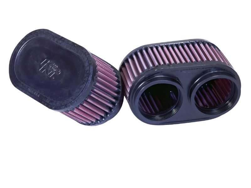 K&N Filter Universal Filter 2 3/4 inch Dual Flange GSXR Oval (2/Box) K&N Engineering KNNRU-2922