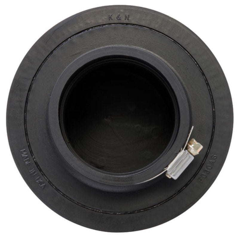 K&N Filter Universal Rubber Filter 3in Flange ID 6in Base OD 5.125in Top OD 5in Height K&N Engineering KNNRU-3570