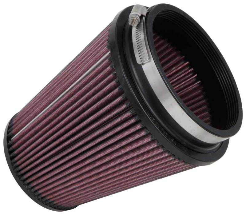 K&N Filter Universal Rubber Filter 5 inch Flange 6 1/2 inch Base 4 3/8 inch Top 7 inch Height K&N Engineering KNNRU-2800