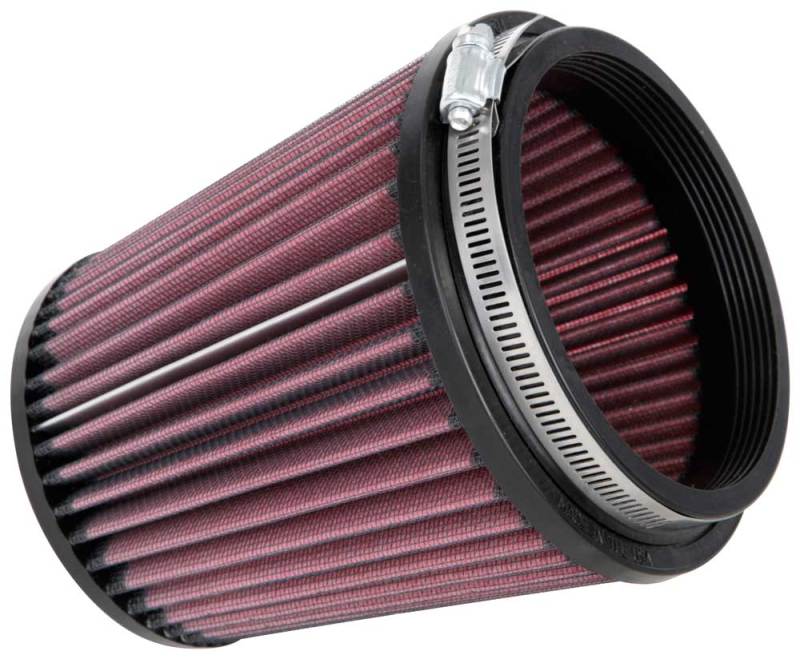K&N Filter Universal Rubber Filter Round Tapered 4.5in Flange 5.875in Base 4.5 inch Top 6in Height K&N Engineering KNNRU-4740