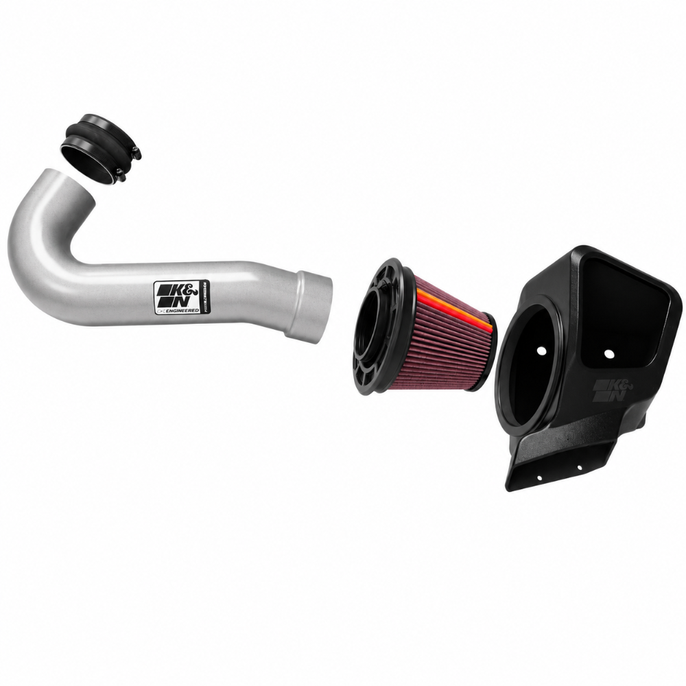 K&N Grand Cherokee V8 intake with up to 18.5 horsepower and 31.8 lb-ft torque gain
