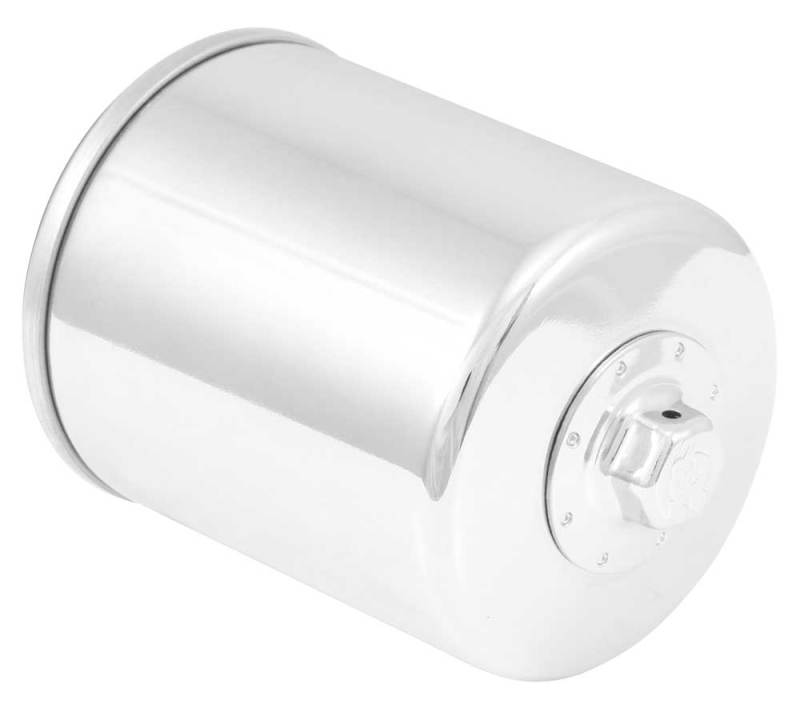 K&N Harley Davidson / Buell 3in OD x 4.063in H Chrome Oil Filter K&N Engineering KNNKN-171C