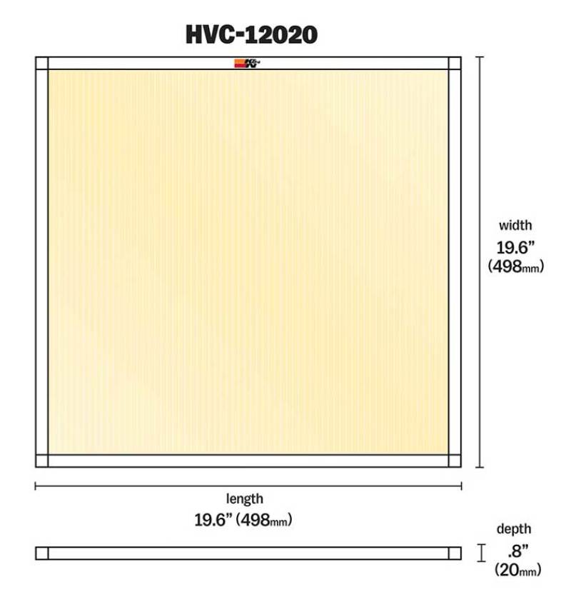 K&N HVAC Filter - 20 x 20 x 1 K&N Engineering KNNHVC-12020