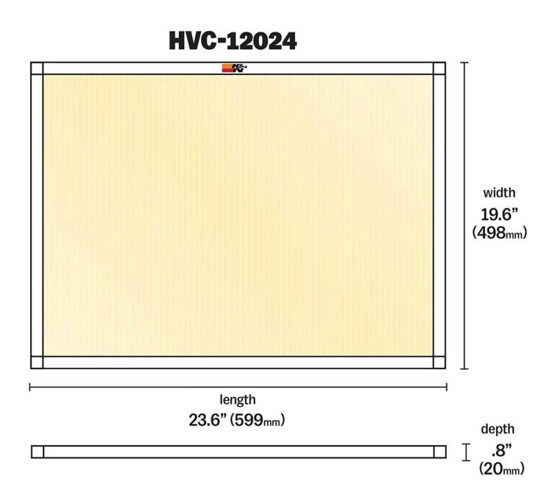 K&N HVAC Filter - 20 x 24 x 1 K&N Engineering KNNHVC-12024