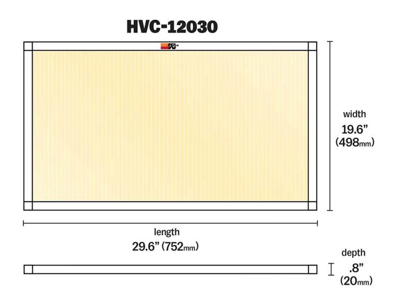 K&N HVAC Filter - 20 x 30 x 1 K&N Engineering KNNHVC-12030