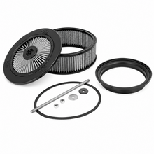 Load image into Gallery viewer, K&amp;N KNN66-3330R mounting hardware including top plate, gasket, spacer, and retaining components