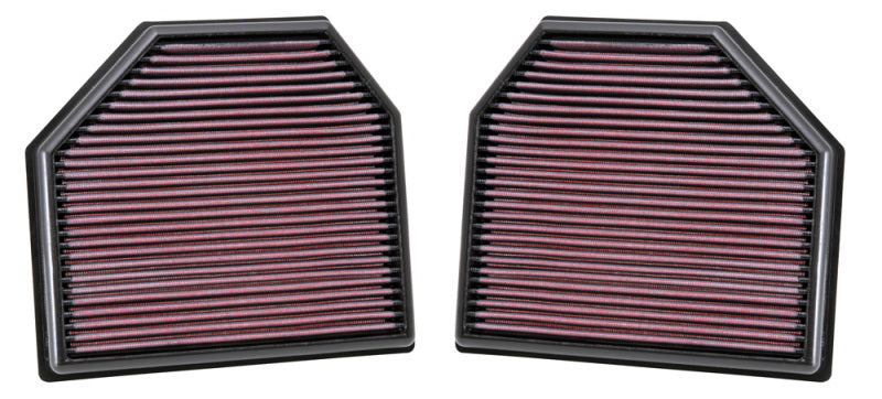 K&N Replacement Air Filter for 11-14 BMW M5/M6 4.4L V8 / 2015 M4/M3 3.0L I6 (2 per box) K&N Engineering KNN33-2488