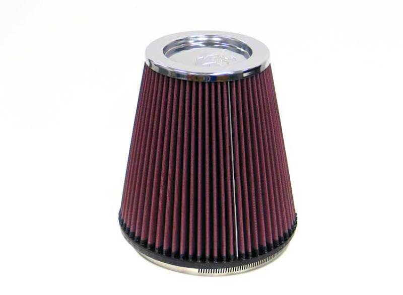 K&N Round Tapered Universal Air Filter 6 inch Flange 7.5 inch Base 5 inch Top 8 inch Height - Black Ops Auto Works