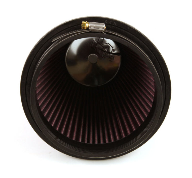 K&N Round Tapered Universal Air Filter 6in Flange ID x 7.5in Base OD x 5in Top OD x 6.5in Height - Black Ops Auto Works
