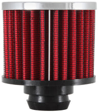 Load image into Gallery viewer, K&amp;N Rubber Base Chrome Top Push-In Crankcase Vent Filter 3in OD x 2-1/2in H. K&amp;N Engineering KNN62-1490