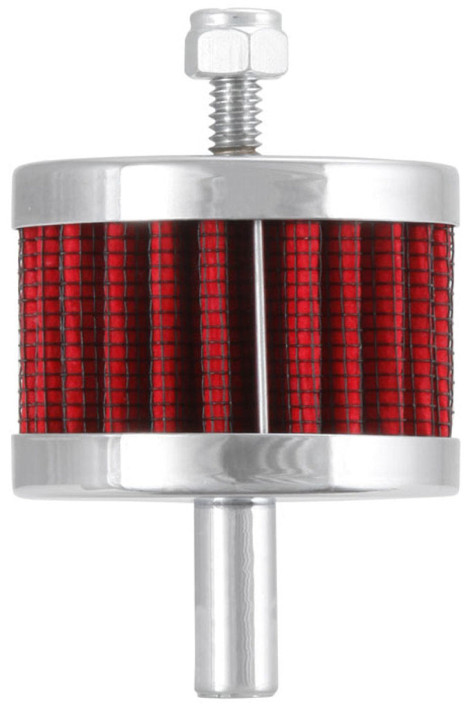 K&N Steel Base Crankcase Vent Filter 3/8in OD Tube 2in OD 1-1/2in Height K&N Engineering KNN62-1090