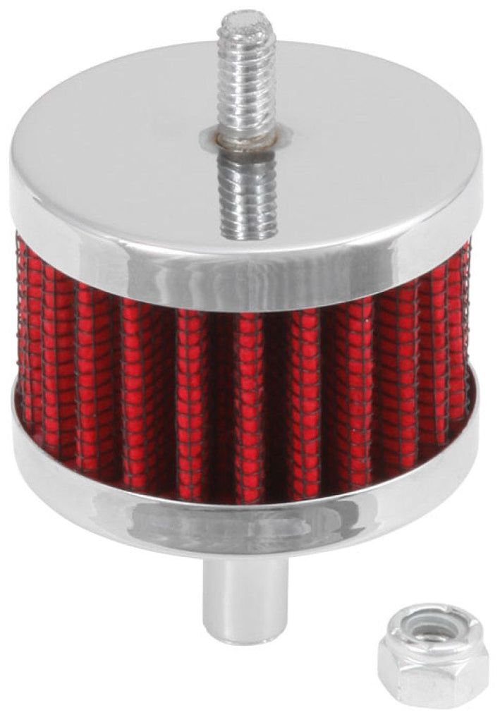 K&N Steel Base Crankcase Vent Filter 3/8in OD Tube 2in OD 1-1/2in Height K&N Engineering KNN62-1090
