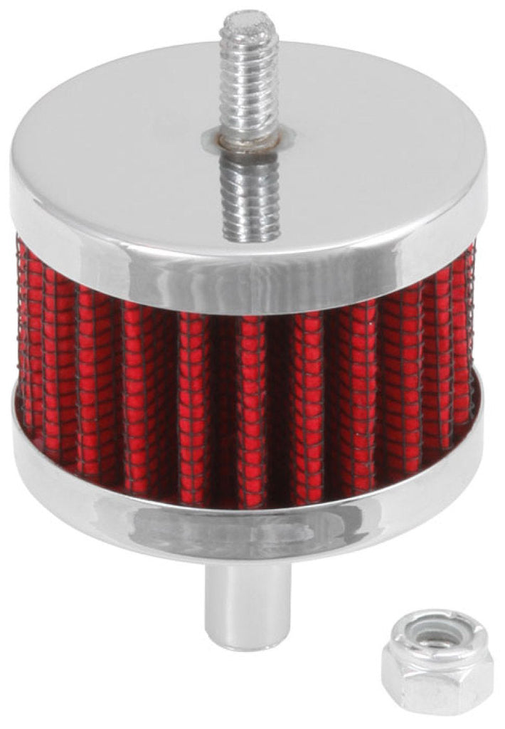 K&N Steel Base Crankcase Vent Filter 3/8in OD Tube 2in OD 1-1/2in Height K&N Engineering KNN62-1090