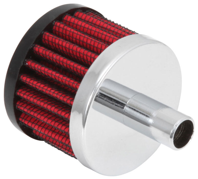 K&N Steel Base Crankcase Vent Filter .5in Vent OD x 2in OD x 1.5in Height - Black Ops Auto Works