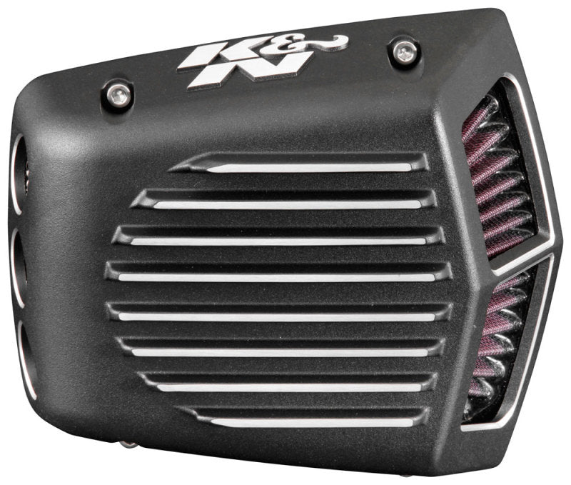K&N Street Metal Intake System for 01-16 Harley Davidson Softail/Dyna - Shaker Black - Black Ops Auto Works