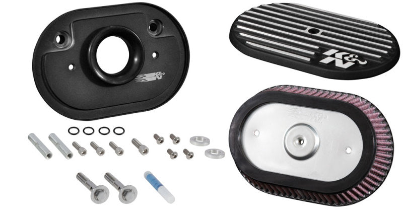 K&N Street Metal Intake System for 12-16 Harley Davidson Road King 103cl Side Draft Touring K&N Engineering KNNRK-3952