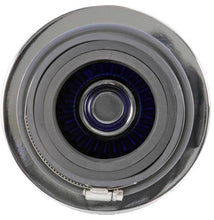 Load image into Gallery viewer, K&amp;N Universal Air Filter Chrome Round Tapered Blue - 4in Flange ID x 1.125in Flange Length x 5.5in H - Black Ops Auto Works