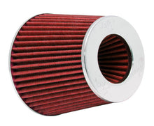Load image into Gallery viewer, K&amp;N Universal Air Filter Chrome Round Tapered Red - 4in Flange ID x 1.125in Flange Length x 5.5in H K&amp;N Engineering KNNRG-1001RD