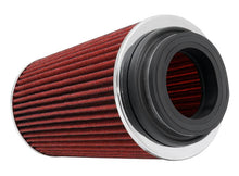Load image into Gallery viewer, K&amp;N Universal Air Filter Chrome Round Tapered Red -4in Flange ID x 1.125in Flange Length x 5.5in H K&amp;N Engineering KNNRG-1002RD-L
