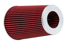 Load image into Gallery viewer, K&amp;N Universal Air Filter Chrome Round Tapered Red - 4in Flange ID x 1.125in Flange Length x 9.5in H K&amp;N Engineering KNNRG-1002RD