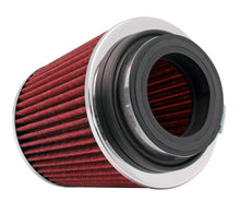 Load image into Gallery viewer, K&amp;N Universal Air Filter Chrome Round Tapered Red - 4in ID x 1.125in L x 5.5in H K&amp;N Engineering KNNRG-1001RD-L