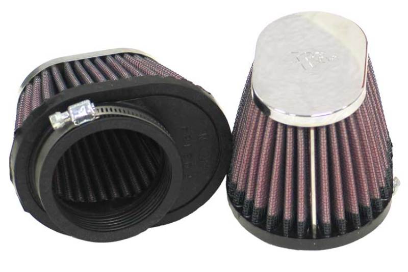 K&N Universal Chrome Filter 2 1/8in FLG / 4in x 3in Bottom / 2in Top / 2 3/4in Height (2 Per Box) K&N Engineering KNNRC-0982