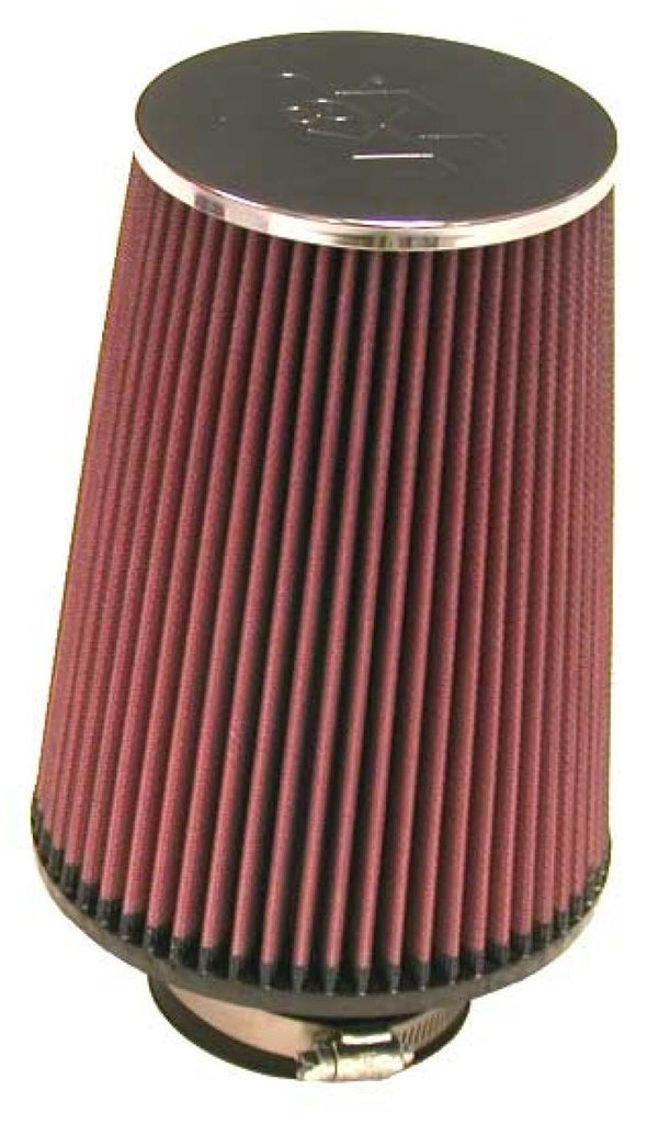 K&N Universal ChromeRound Tapered Air Filter 3in Flange ID / 6in Base OD / 4.5in Top OD / 8in Height K&N Engineering KNNRC-5106