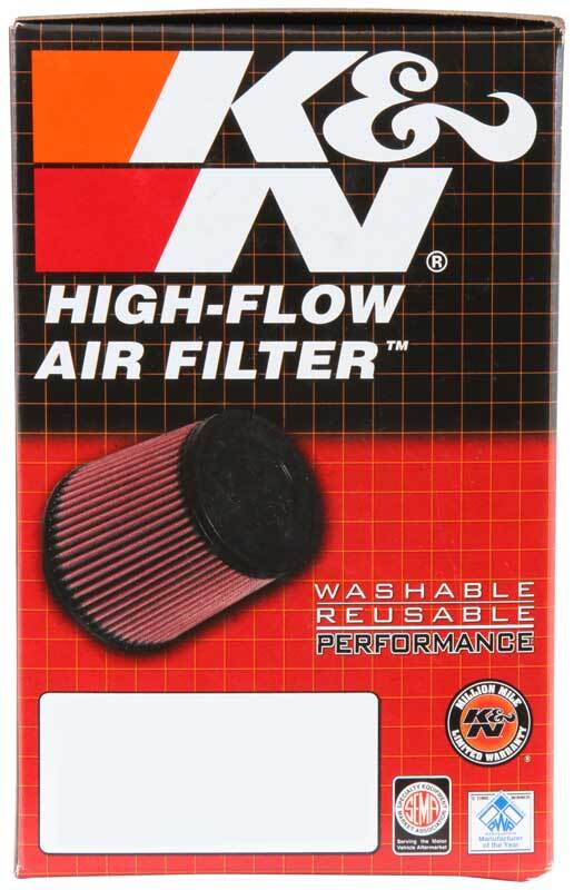K&N Universal Clamp-On Air Filter - 2 1/4in 10 DEG FLG 3 1/2in OD 6in H K&N Engineering KNNRU-1090