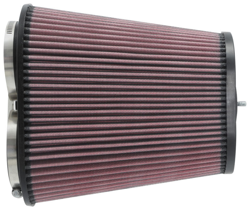 K&N Universal Clamp-On Air Filter 3-1/8in Dual FLG 8-7/8in X 5-3/16 B 6-1/4in X 4IN T, 9inH W/STUD K&N Engineering KNNRU-1012