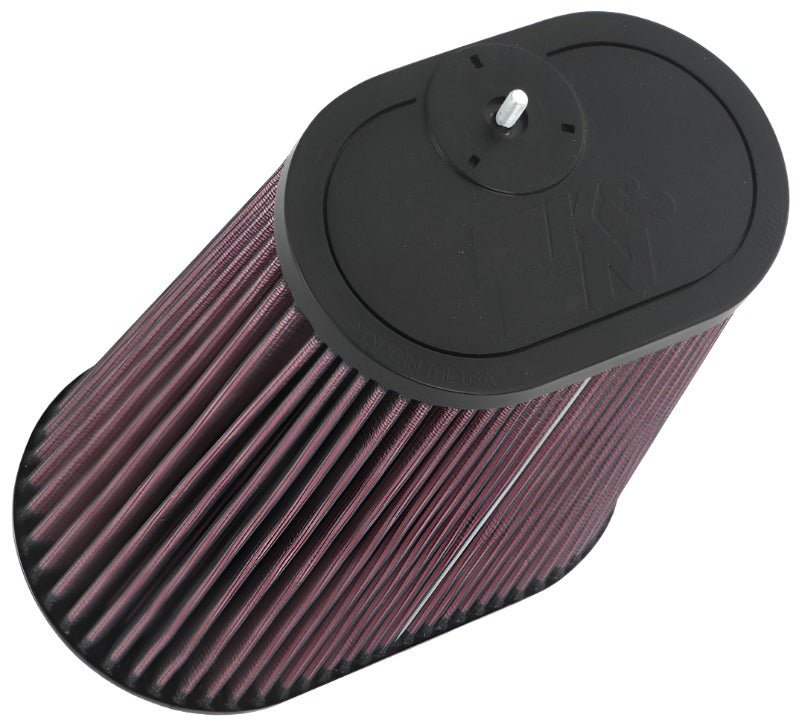 K&N Universal Clamp-On Air Filter 3-1/8in Dual FLG 8-7/8in X 5-3/16 B 6-1/4in X 4IN T, 9inH W/STUD K&N Engineering KNNRU-1012