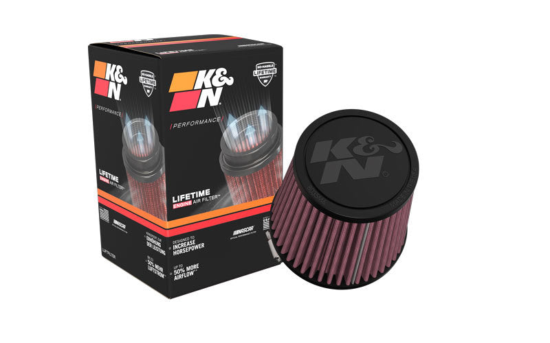 K&N Universal Clamp-On Air Filter 3in FLG /4 1/2in B / 3 1/2in T / 4 3/8in H K&N Engineering KNNRU-9410