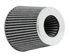 Load image into Gallery viewer, K&amp;N Universal Filter Chrome Round Tapered White - 4in Flange ID x 1.125in Flange Length x 5.5in H K&amp;N Engineering KNNRG-1001WT