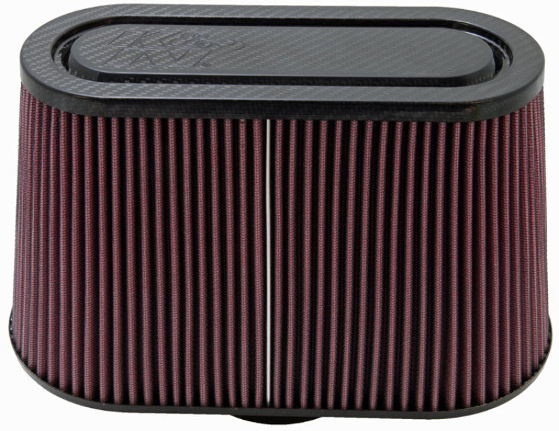 K&N Universal Filter with Carbon Fiber Top & Base-12in Base O/S Length x 6in Base O/S Width x 7in H K&N Engineering KNNRP-5103