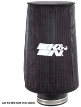 Load image into Gallery viewer, K&amp;N Universal Round Tapered Filter Wrap - Black - 6in Base ID x 4.625in Top ID x 9in Height K&amp;N Engineering KNNRE-0810PK