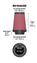 Load image into Gallery viewer, K&amp;N Universal Rubber Filter 2-1/2in Flg / 4-1/2in OD B / 3-1/2in OD T / 6in H - Black Top K&amp;N Engineering KNNRU-5062XD