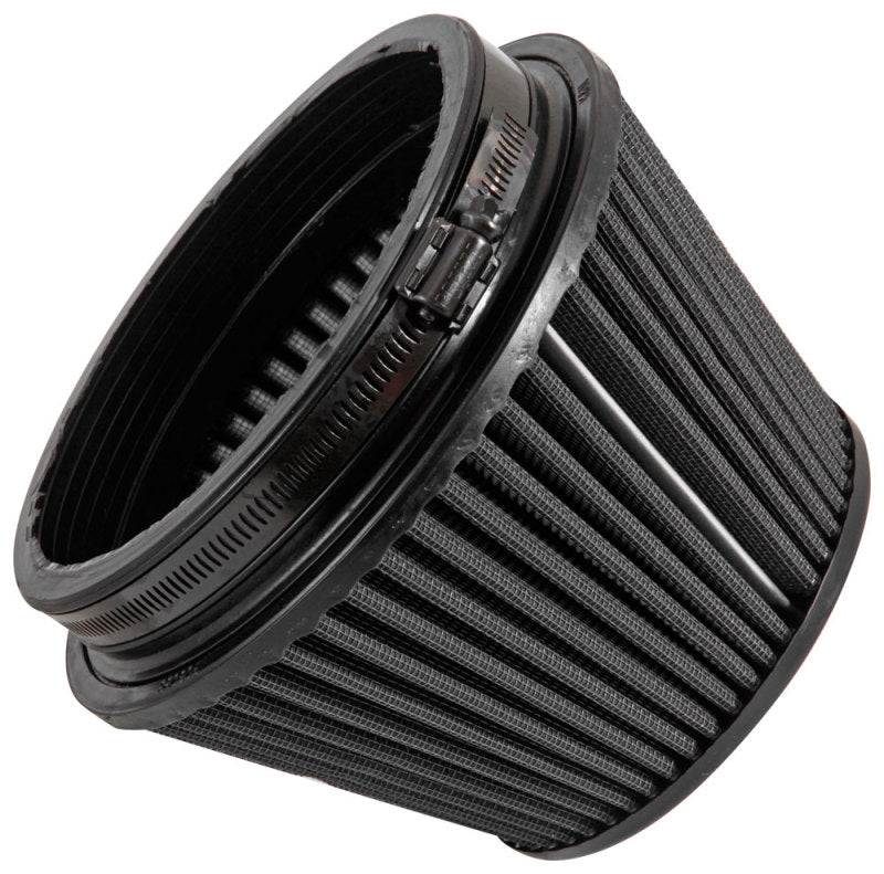 K&N Universal Rubber Filter Round Tapered 6in Flange ID x 7.5in Base OD x 5.25in Top OD x 6.75in H K&N Engineering KNNRU-3106HBK