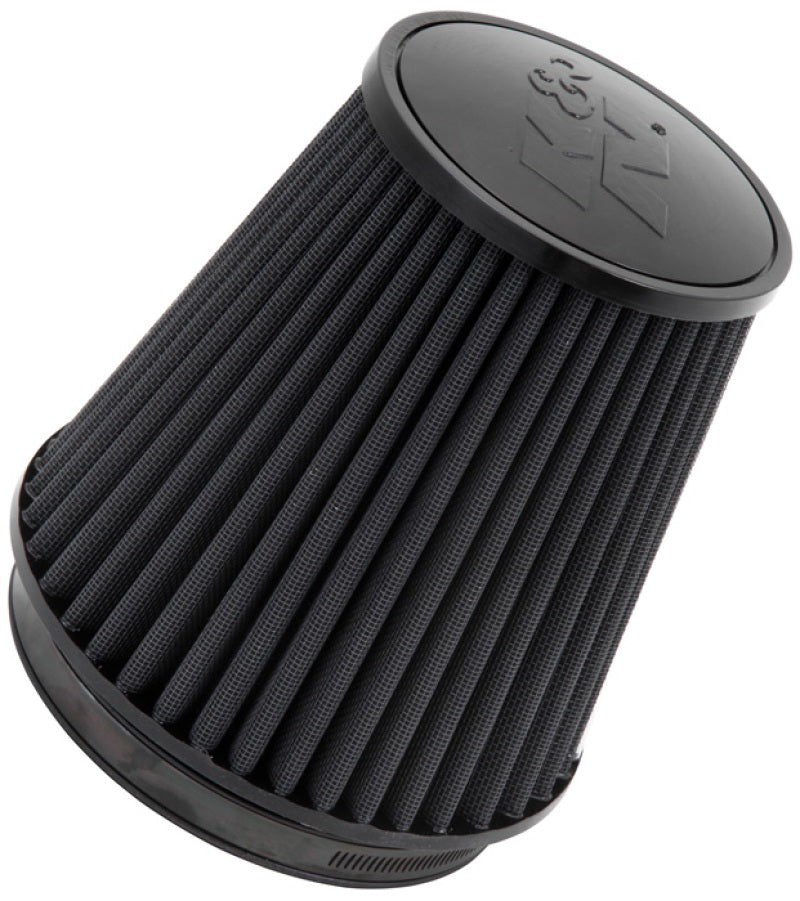 K&N Universal Rubber Filter Round Tapered 6in Flange ID x 7.5in Base OD x 5.25in Top OD x 8in Height K&N Engineering KNNRU-3101HBK