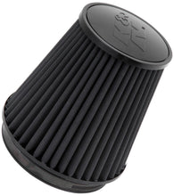 Load image into Gallery viewer, K&amp;N Universal Rubber Filter Round Tapered 6in Flange ID x 7.5in Base OD x 5.25in Top OD x 8in Height K&amp;N Engineering KNNRU-3101HBK