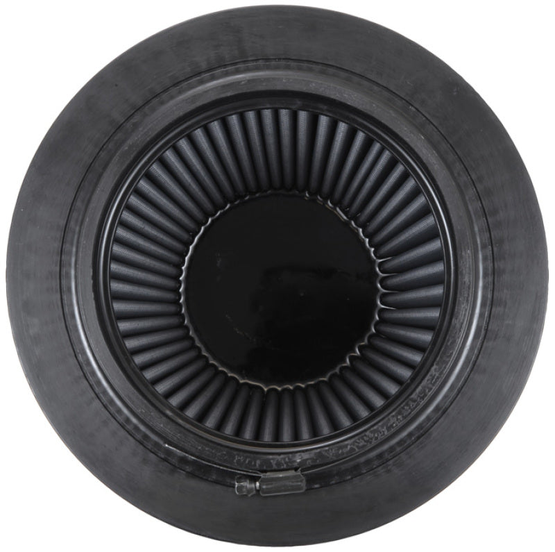 K&N Universal Rubber Filter-Round Tapered 6in Flange ID x 9in Base OD x 6.625in Top OD x 7.5in H K&N Engineering KNNRU-5177HBK