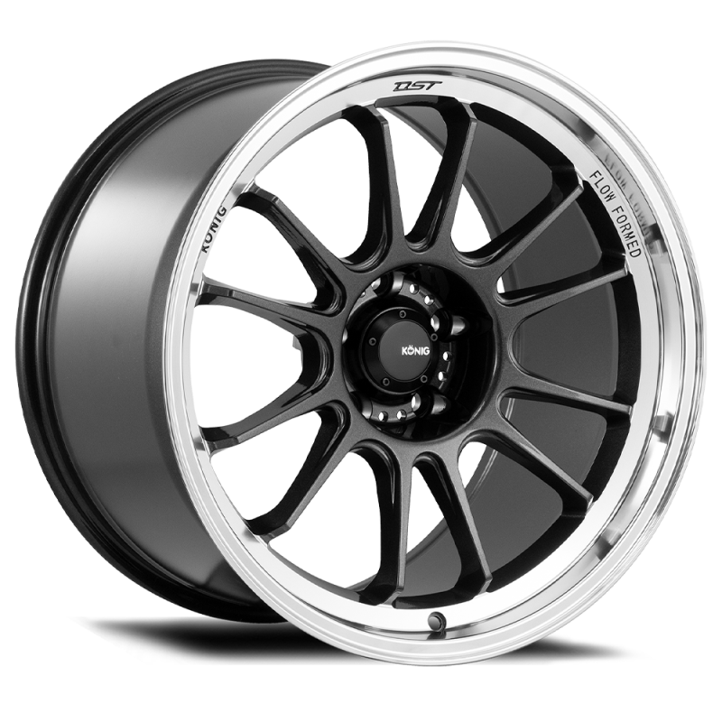 Konig Hypergram 18x9.5 5x114.3 ET25 Metallic Carbon w/ Machined Lip - Black Ops Auto Works
