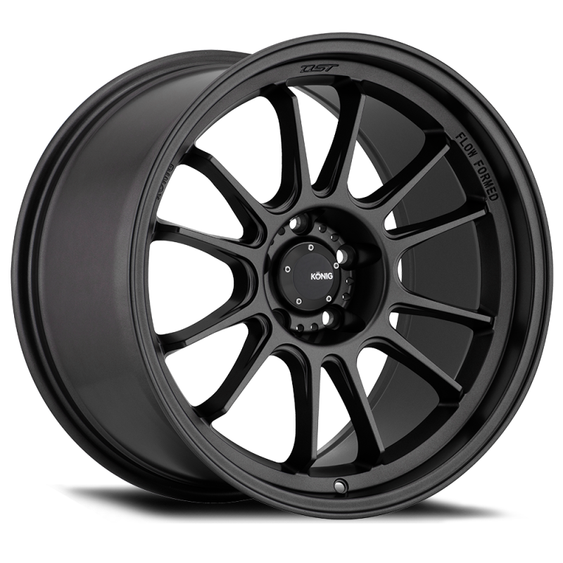 Konig Hypergram 17x9 wheel full view Matte Black